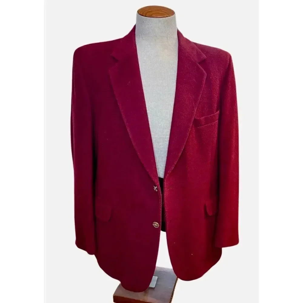 Brookford Classics Men’s Cashmere & Wool Sport Coat Vintage 42R